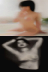 Grey haired nude woman.